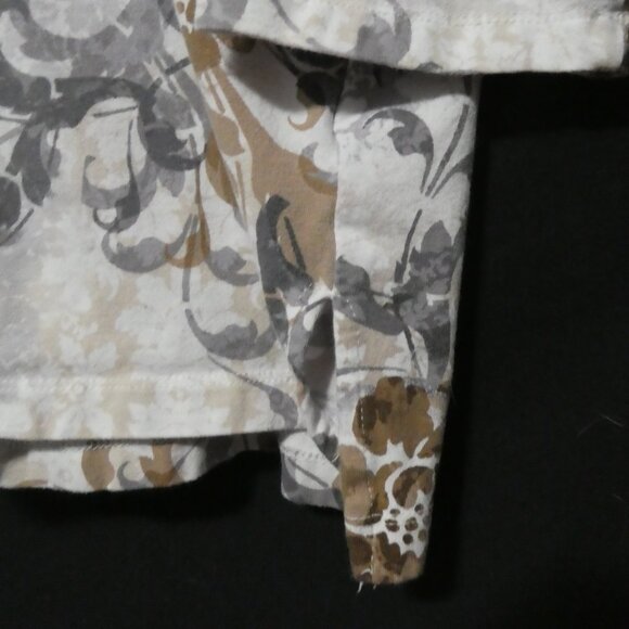 ALFRED DUNNER | large | Floral Long Sleeve Shirt | Beautiful and Unique Neckline - Picture 10 of 16